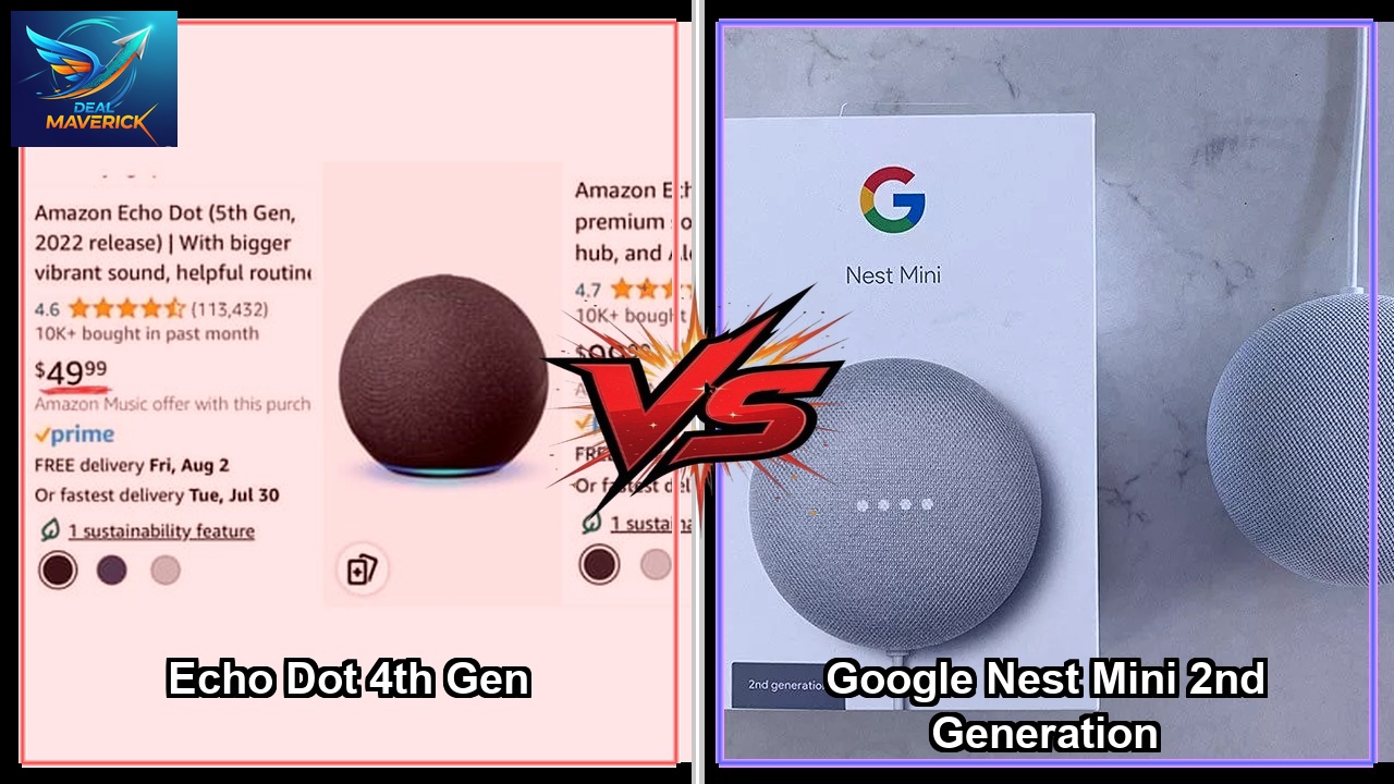 review of Echo Dot 4th Gen vs Google Nest Mini 2nd Generation