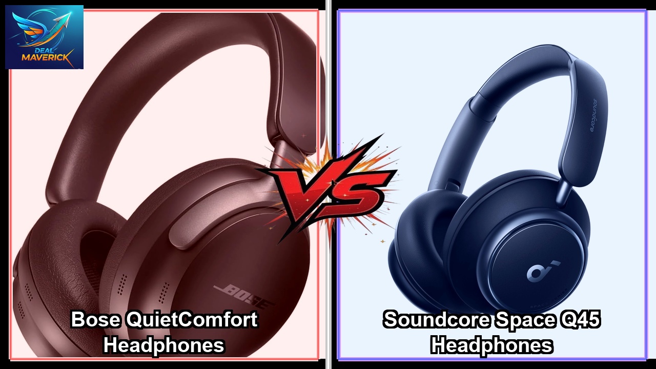 review of Bose QuietComfort Headphones vs Soundcore Space Q45 Headphones